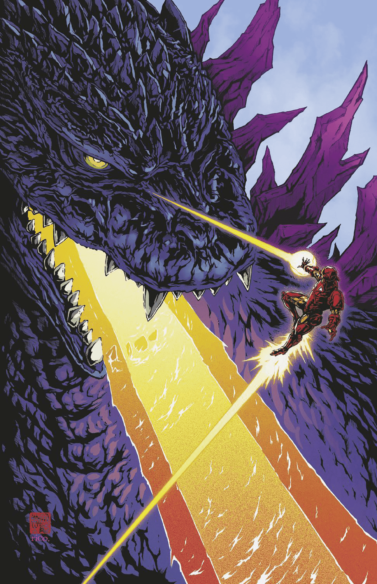 Marvel PRH Comic Books > Incentives GODZILLA VS. AVENGERS #1 TAKASHI OKAZAKI 1:25 INCV VIRGIN 2ND PRINTING VARIANT 75960621225500118 PRH-75960621225500118