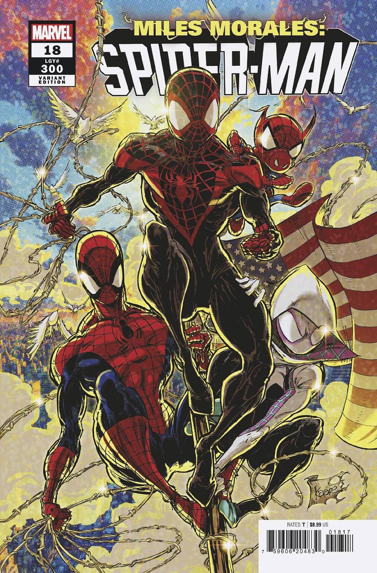 MARVEL PRH Comic Books > Incentives MILES MORALES SPIDER-MAN #18 1:25 INCV KAARE ANDREWS VAR 75960620483001817 JAN240699