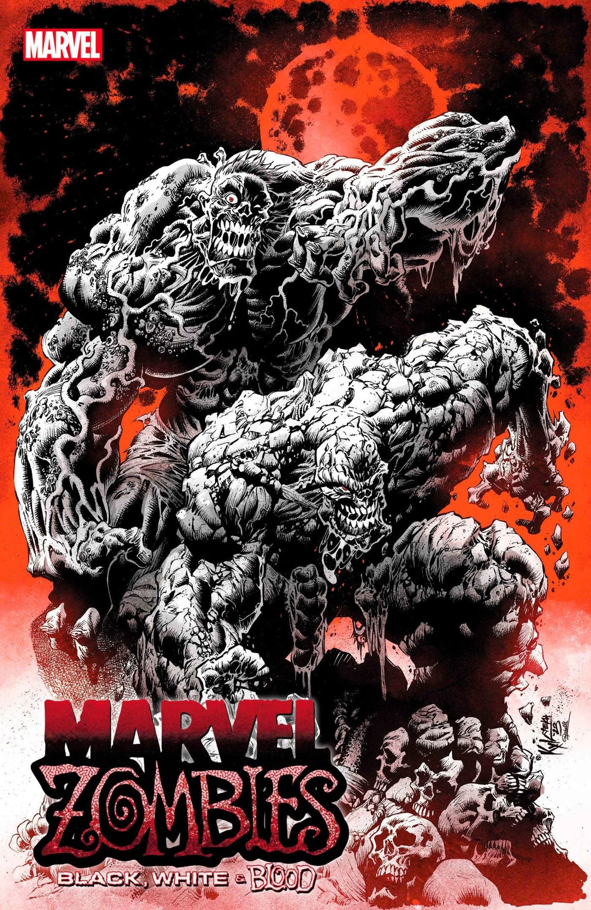 Marvel PRH Comic Books MARVEL ZOMBIES BLACK WHITE BLOOD #4 75960620776300411 OCT230786