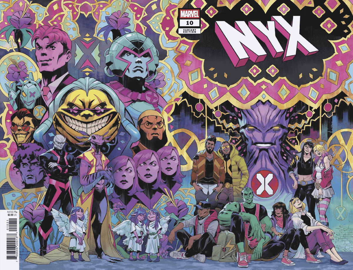 Marvel PRH Comic Books NYX #10 FRANCESCO MORTARINO WRAPAROUND VARIANT 75960620918701031 PRH-75960620918701031