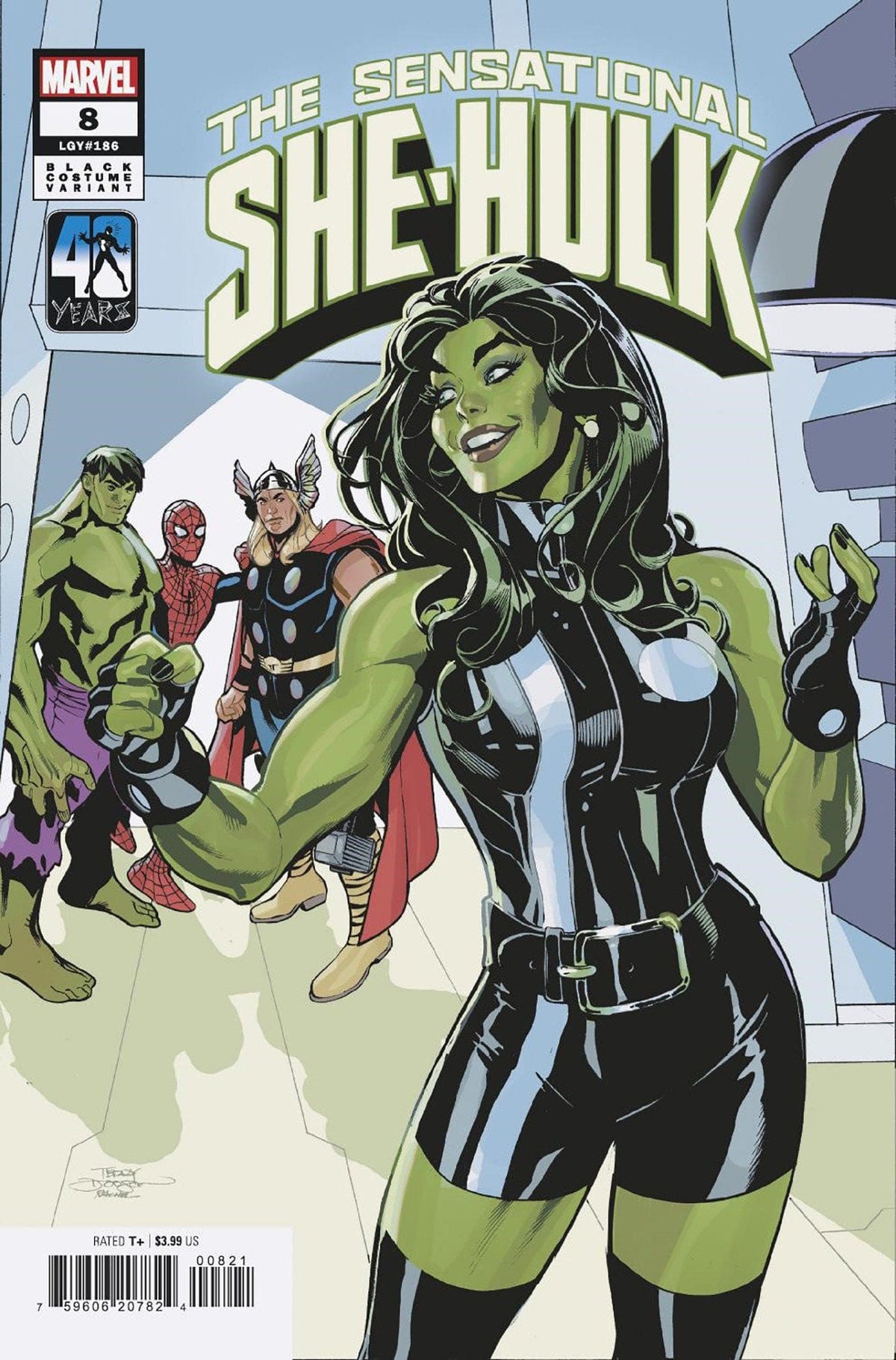 MARVEL PRH Comic Books SENSATIONAL SHE-HULK #8 CARLOS GOMEZ BLACK COSTUME VAR 75960620782400821 MAR240800