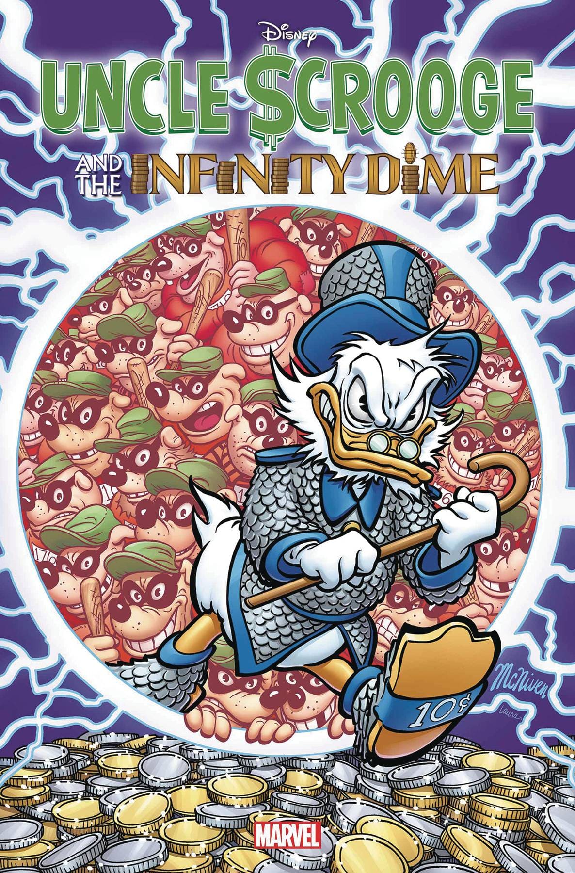 MARVEL PRH Comic Books UNCLE SCROOGE INFINITY DIME #1 STEVE MCNIVEN FOIL VAR (NET) 75960620873900151 APR240666