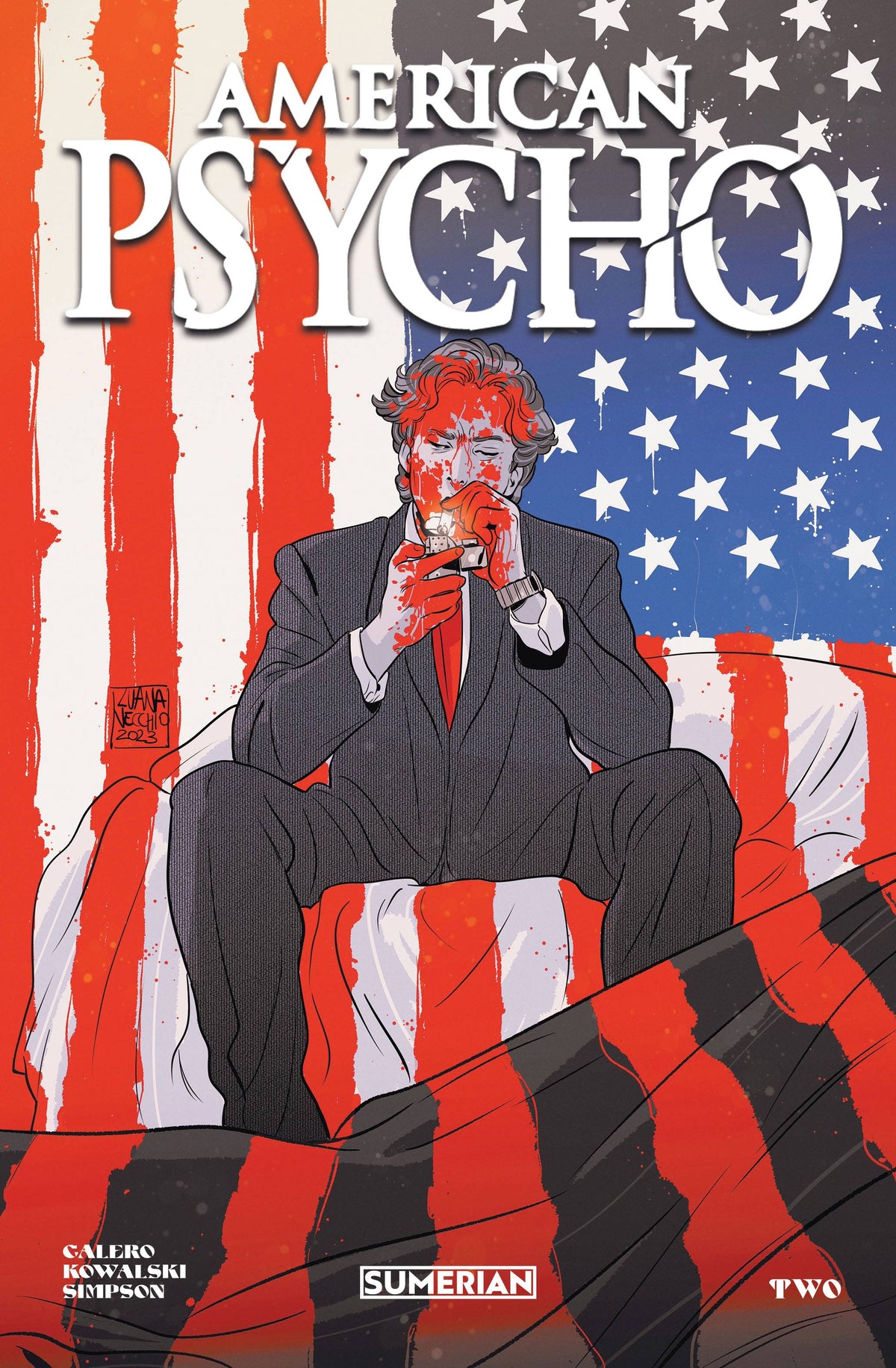 Massive Comic Books AMERICAN PSYCHO #2 (OF 4) CVR A VECCHIO (MR) 81013165004900211 SEP231101
