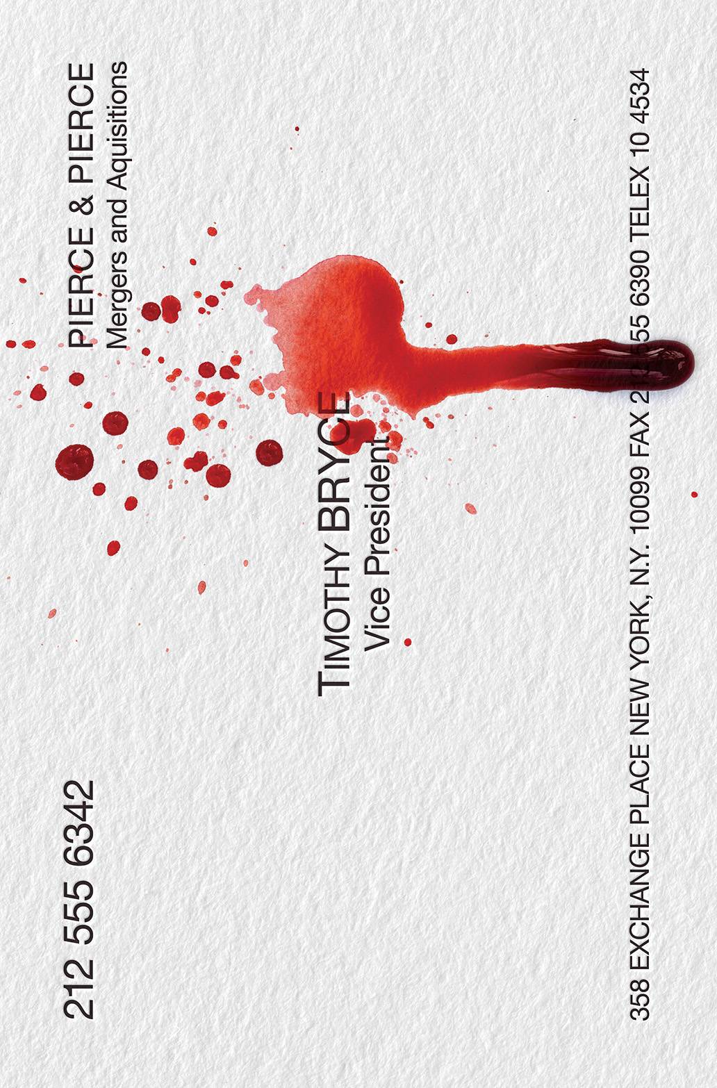 MASSIVE Comic Books > Incentives AMERICAN PSYCHO #5 (OF 5) CVR D 1:10 INCV BRUDER VAR (MR) 81013165004900541 DEC230948