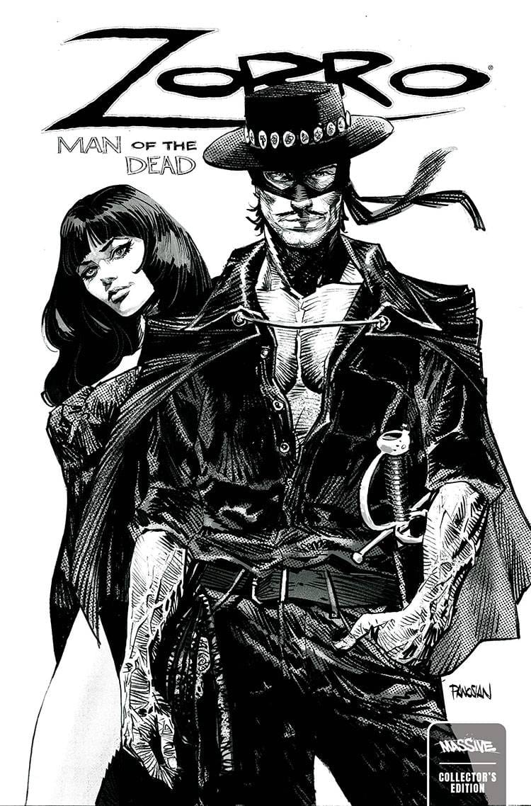 MASSIVE Comic Books > Incentives ZORRO MAN OF THE DEAD #3 (OF 4) CVR F PANOSIAN BACKER UNLOCK 72355236078000361 JAN241097