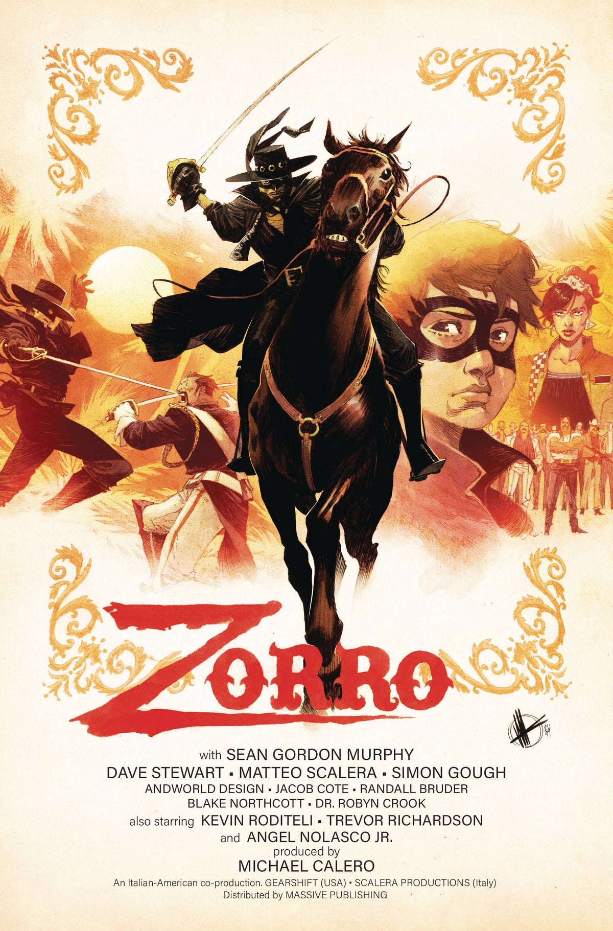 MASSIVE Comic Books ZORRO MAN OF THE DEAD #1 (OF 4) CVR C SCALERA MOVIE POSTER H 72355236078000131 NOV230901