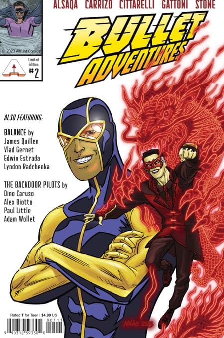 Massive Publishing Comic Books BULLET ADVENTURES #2 CVR B LARA KANE SILVER AGE VAR 99031259330000221 0825MP0875