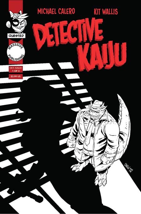 Massive Publishing Comic Books DETECTIVE KAIJU #1 (OF 4) CVR C MICHAEL CALERO NOIR HOMAGE VAR 72355236093300131 0325MP524