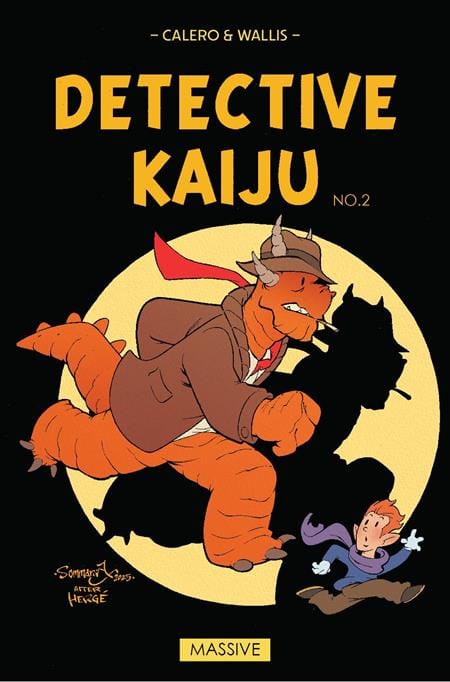 Massive Publishing Comic Books DETECTIVE KAIJU #2 (OF 4) CVR B JON SOMMARIVA TIN TIN HOMAGE VAR 72355236093300221 0425MP571