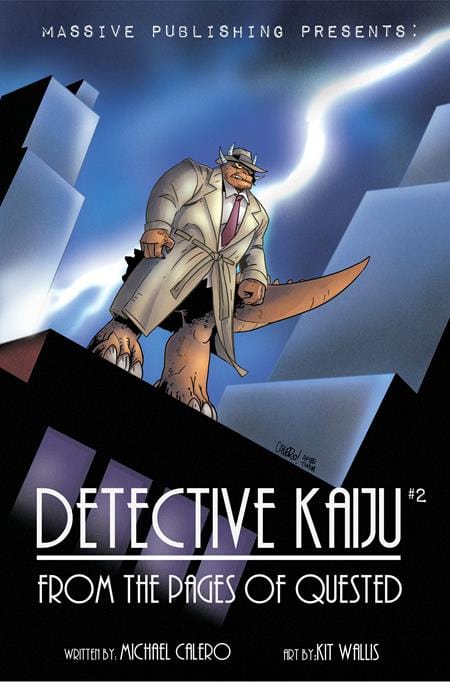 Massive Publishing Comic Books DETECTIVE KAIJU #2 (OF 4) CVR C MICHAEL CALERO NOIR HOMAGE VAR 72355236093300231 0425MP572