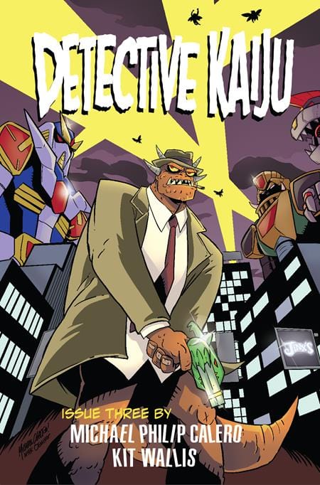 Massive Publishing Comic Books DETECTIVE KAIJU #3 (OF 4) CVR B MICHAEL CALERO NOIR HOMAGE VAR 72355236093300321 0525MP597
