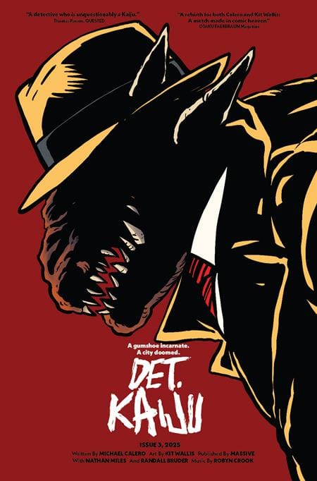 Massive Publishing Comic Books DETECTIVE KAIJU #3 (OF 4) CVR C MICHAEL CALERO HOMAGE VAR 72355236093300331 0525MP598