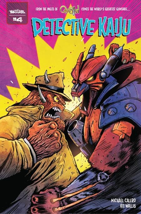 Massive Publishing Comic Books DETECTIVE KAIJU #4 (OF 4) CVR A KIT WALLIS 72355236093300411 0725MP617