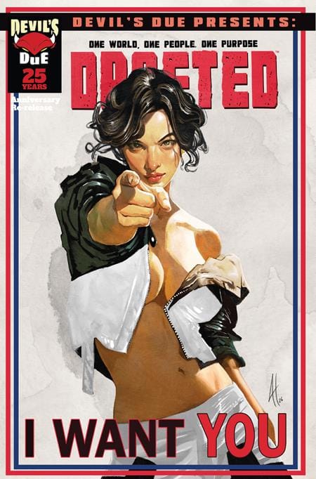 Massive Publishing Comic Books DEVILS DUE PRESENTS DRAFTED #1 (ONE SHOT) CVR B JOEL H HERRERA VAR (Release Date: 11/18/2026) 68267062729100121 0926MP0969
