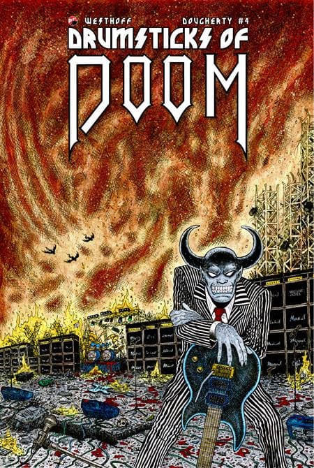 Massive Publishing Comic Books DRUMSTICKS OF DOOM #4 (OF 4) CVR AÂ RYAN VELLAÂ 66618683536400411 0226MP0918