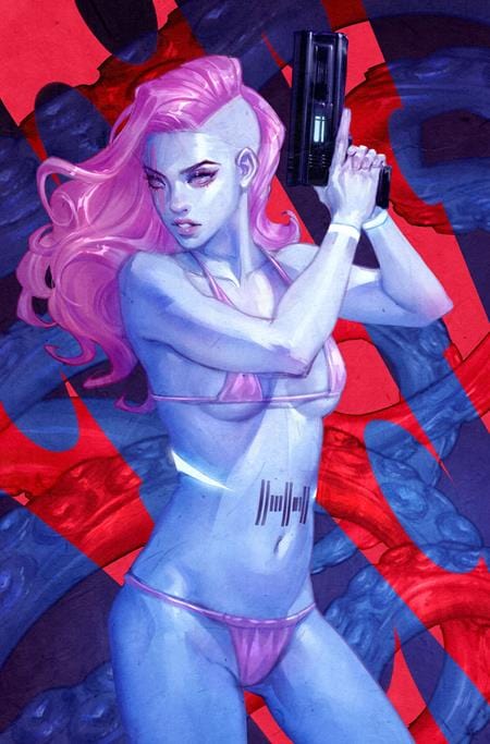 Massive Publishing Comic Books > Incentives ONE LAST TRICK #1 CVR C INC 1:10 RED AMPARO VAR 78200307754700131 0825MP0923
