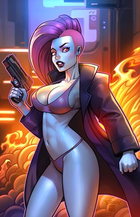 Massive Publishing Comic Books > Incentives ONE LAST TRICK #2 (OF 4) CVR C INC 1:10 BILL MCKAY VAR 78200307754700231 1225MP0873