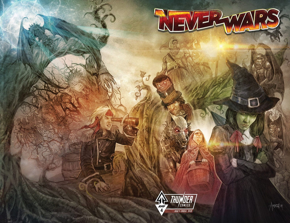 Massive Publishing Comic Books NEVERWARS #4 (OF 8) CVR A ERWIN J ARROZA WRAPAROUND 78430055747000411 0725MP636