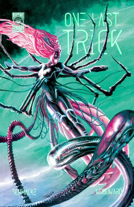 Massive Publishing Comic Books ONE LAST TRICK #4 (OF 4) CVR A JK WOODWARD (MR) (Release Date: 08/19/2026) 0626MP0969