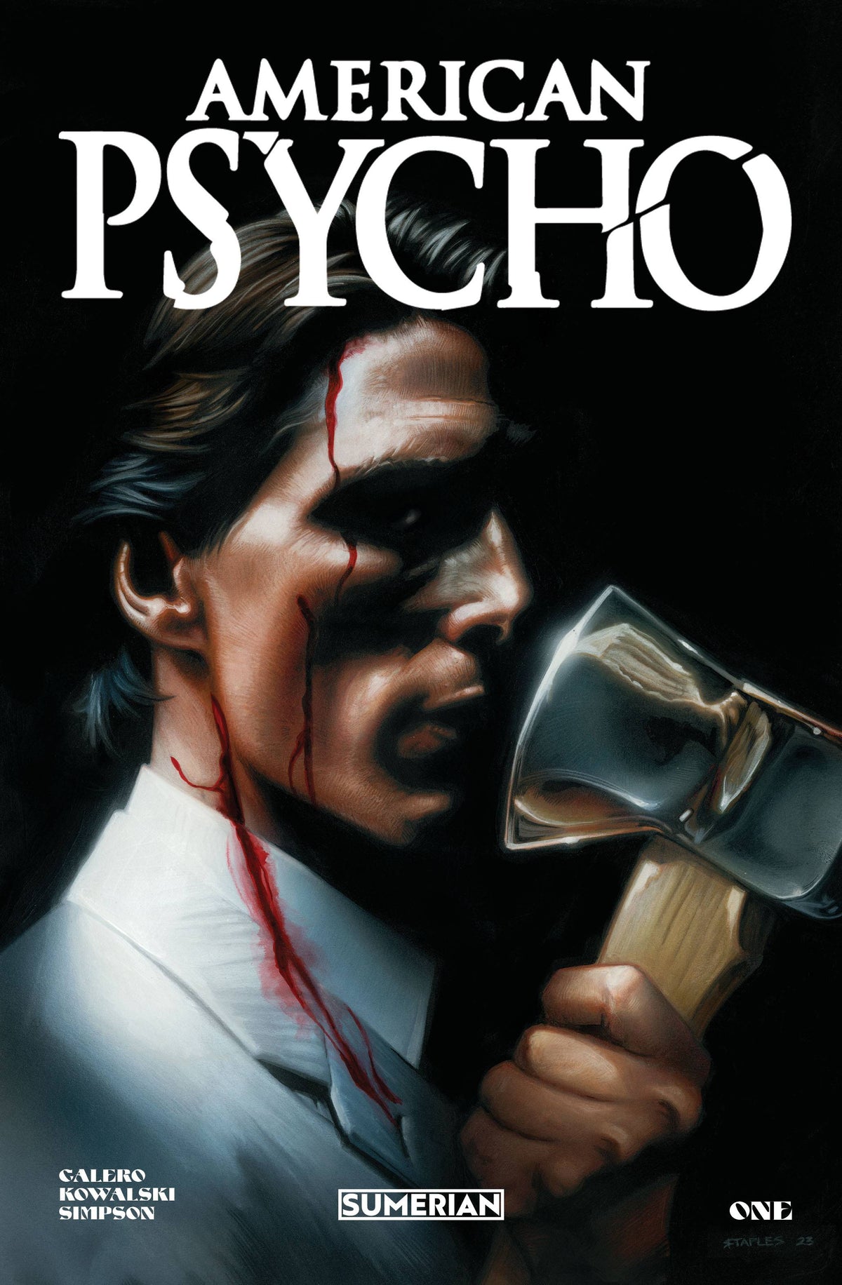 Massive - Sumerian Comics Comic Books AMERICAN PSYCHO #1 (OF 4) CVR A STAPLES (MR) 81013165004900111 AUG231159