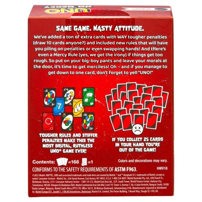 Mattel Board Games > Card Games UNO: Show 'Em No Mercy 194735220809 MTTHWV18