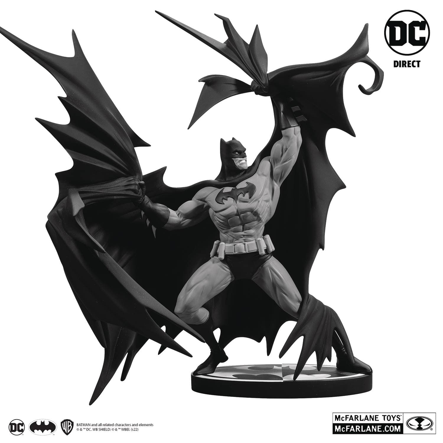 Dc black clearance and white statues