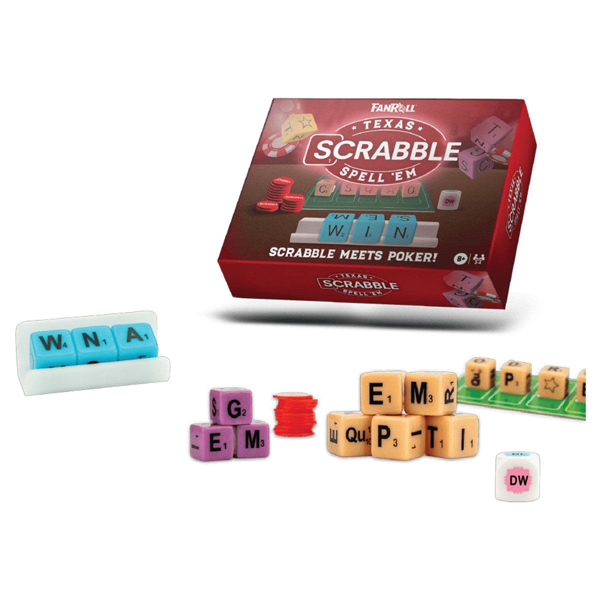 Metallic Dice Games Board Games Hasbro Scrabble Texas Spell Em 687700235101 LIC11501