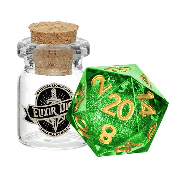 Metallic Dice Games Dice > Metallic Dice Games Elixir Dice: Individual D20 Elixir Liquid Core Dice - Aegis of Hope 687700232179 MET 95120