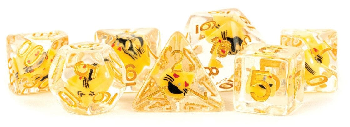 Metallic Dice Games Dice > Metallic Dice Games FanRoll: Resin Poly Dice 7ct - Cat 687700231615 MET 754