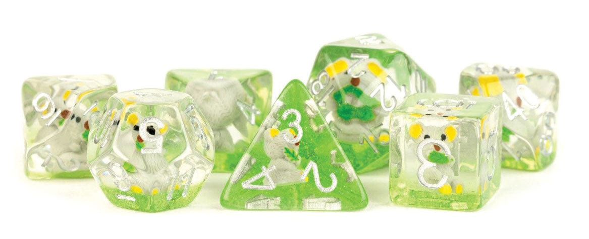 Metallic Dice Games Dice > Metallic Dice Games FanRoll: Resin Poly Dice 7ct - Koala 687700231639 MET 756