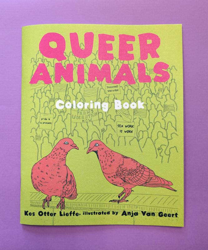 Microcosm Publishing Books > Zines Queer Animals Coloring Book - Zine 9781621062585 MC-24868