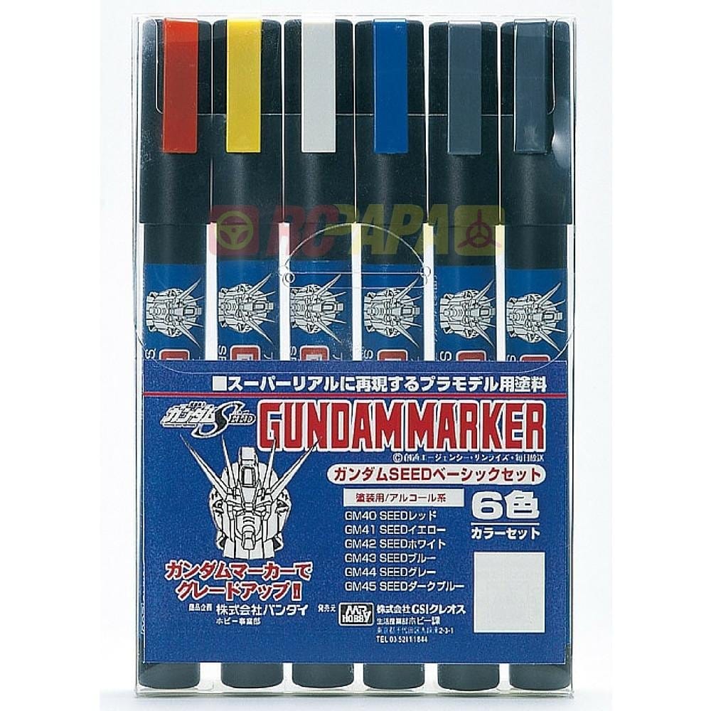 Mr. Hobby Hobby Supplies > Other Hobby Supplies Mr. Hobby: Gundam Marker 6ct - Seed Basic Set 4973028505641 GNZ GMS109