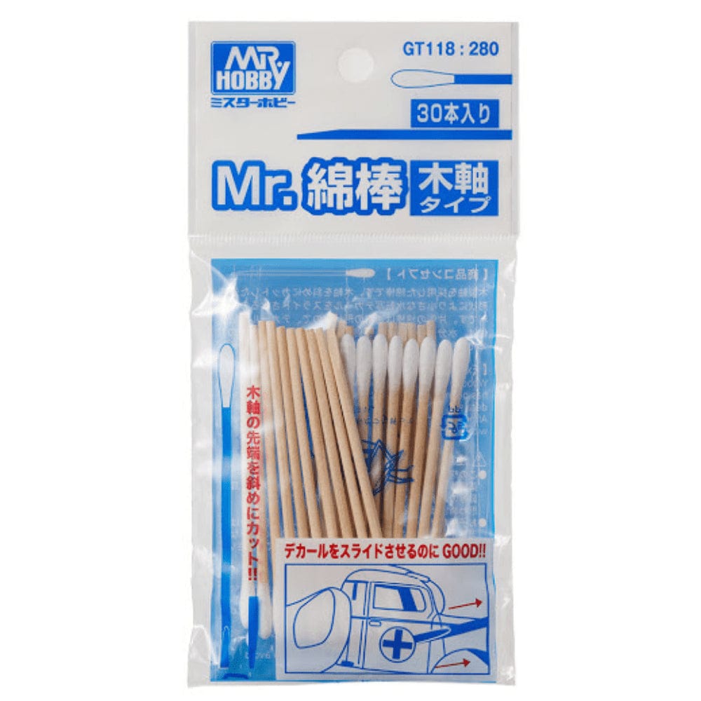 Mr. Hobby Hobby Supplies > Tools Mr. Hobby: Cotton Swabs with Wooden Stems 4973028737912 GNZ GT118