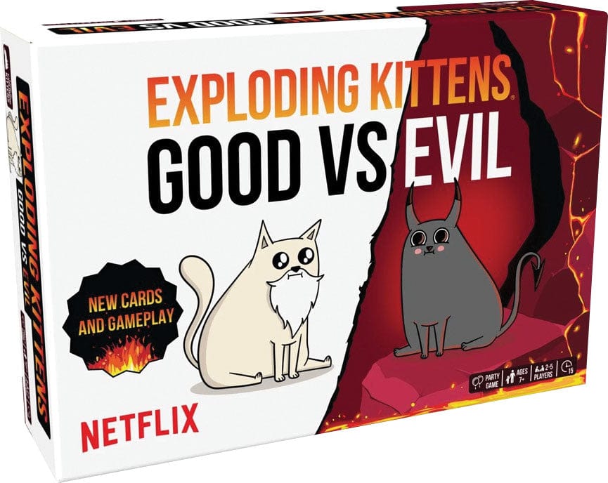 Exploding Kittens Board Games > Small Box Games Exploding Kittens: Good vs Evil 810083044255 EKG GVSE-6