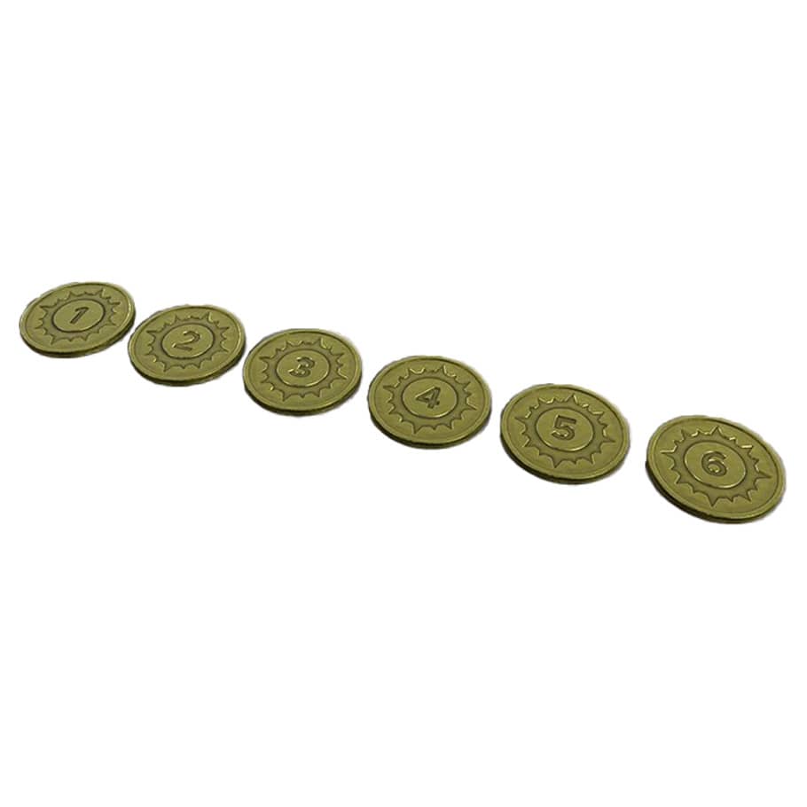 One Page Rules Tabletop Games > Role-Playing Games > Accessories One Page Rules: Grimdark Future: Metal Objective Markers 5600816980234 OPRGENA011