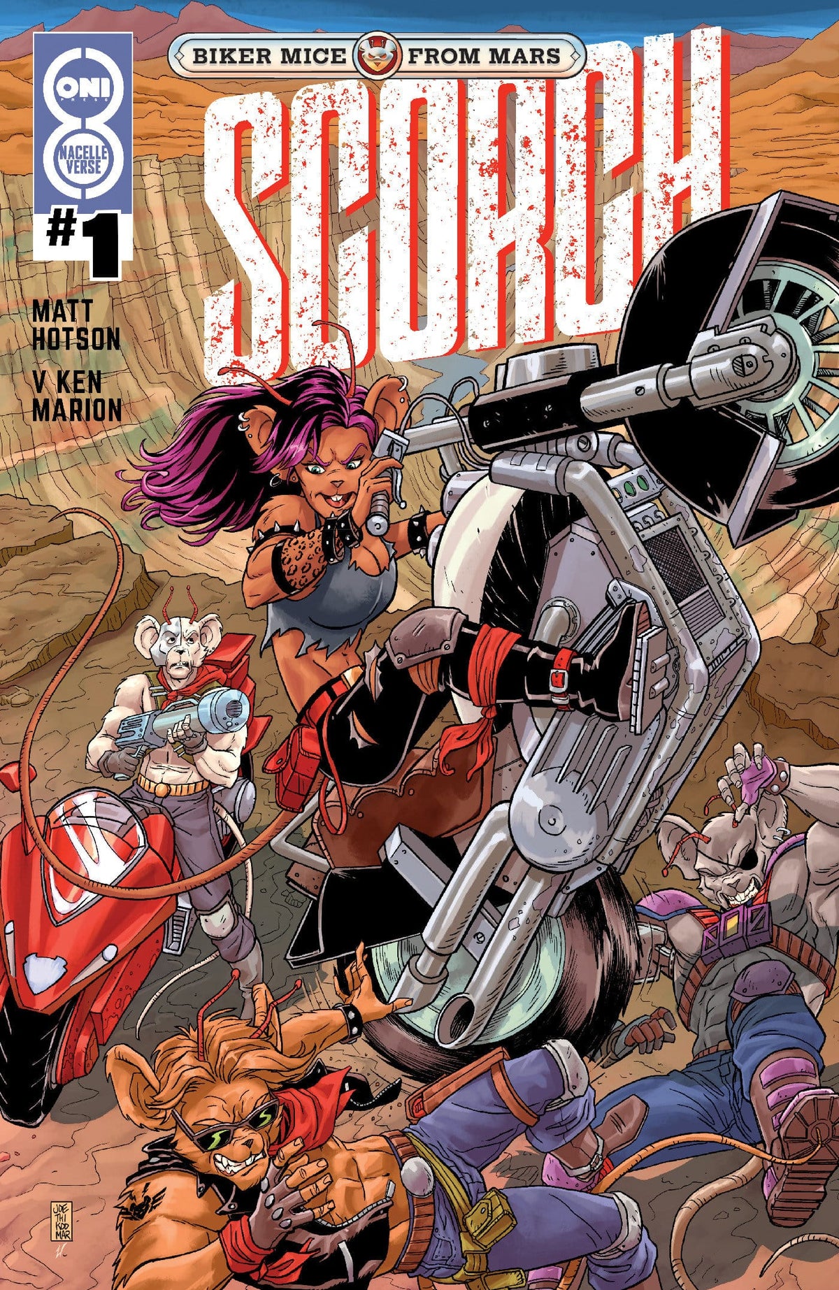 Oni Press Comic Books BIKER MICE FROM MARS SCORCH #1 CVR C AJ JOTHIKUMAR VAR (Release Date: 08/12/2026) 64985600888600131 PRH-64985600888600131
