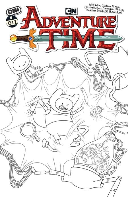 Oni Press Comic Books > Incentives ADVENTURE TIME (2025) #12 CVR E INC 1:20 NICK WINN B&W VAR 64985600832901251 0226ON0962