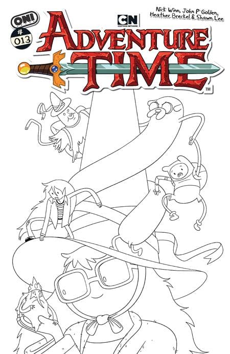 Oni Press Comic Books > Incentives ADVENTURE TIME (2025) #13 CVR E INC 1:20 NICK WINN B&W VAR 64985600832913051 0326ON0907