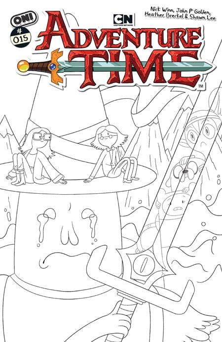 Oni Press Comic Books > Incentives ADVENTURE TIME (2025) #15 CVR E INC 1:20 NICK WINN B&W VAR 64985600832915051 0526ON1066