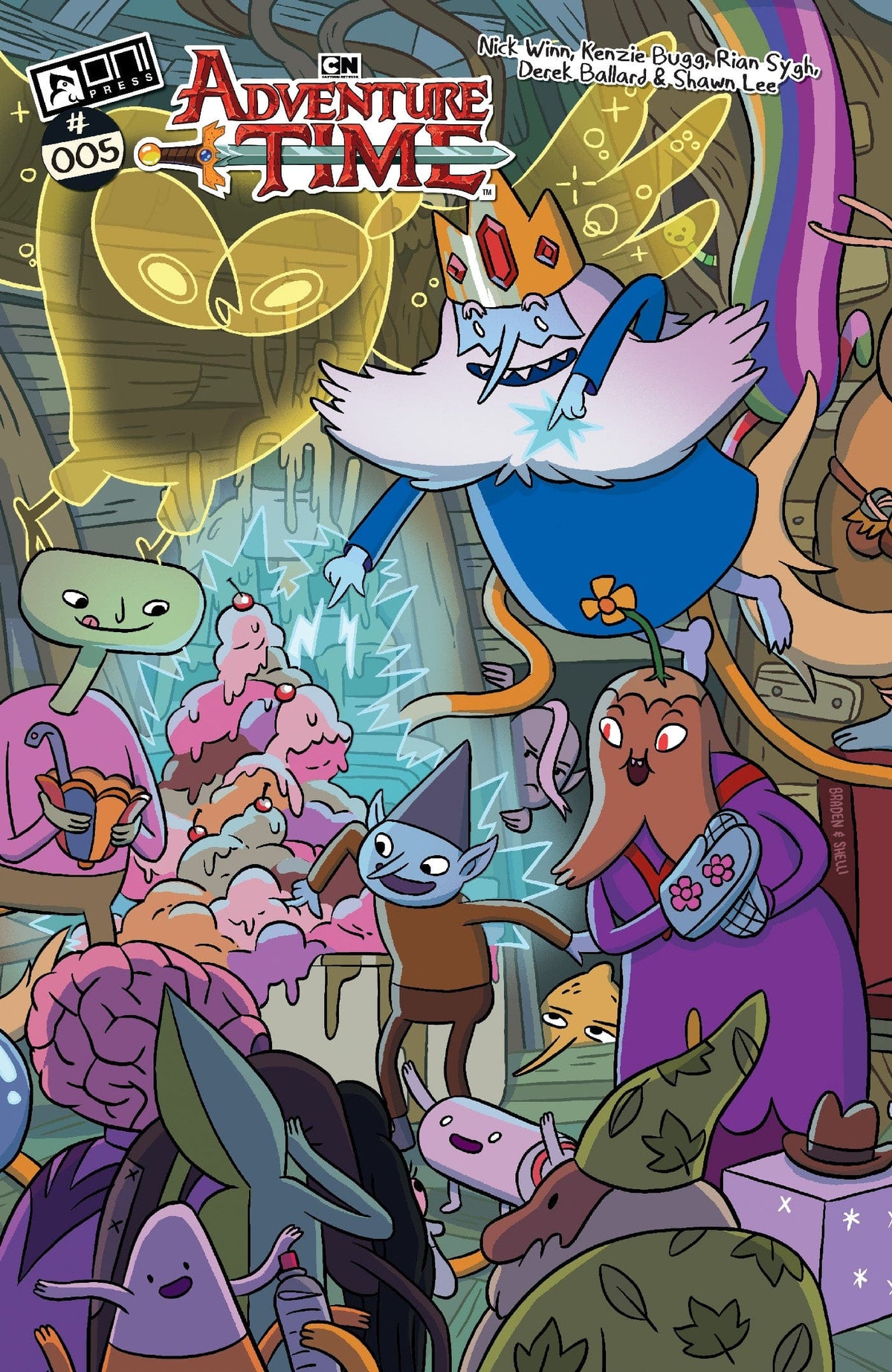 Oni Press Comic Books > Incentives ADVENTURE TIME (2025) #5 CVR D INC 1:10 SHELLI PAROLINE & BRADEN LAMB INFINITE INTERLOCKING VAR 64985600832900541 0725ON656