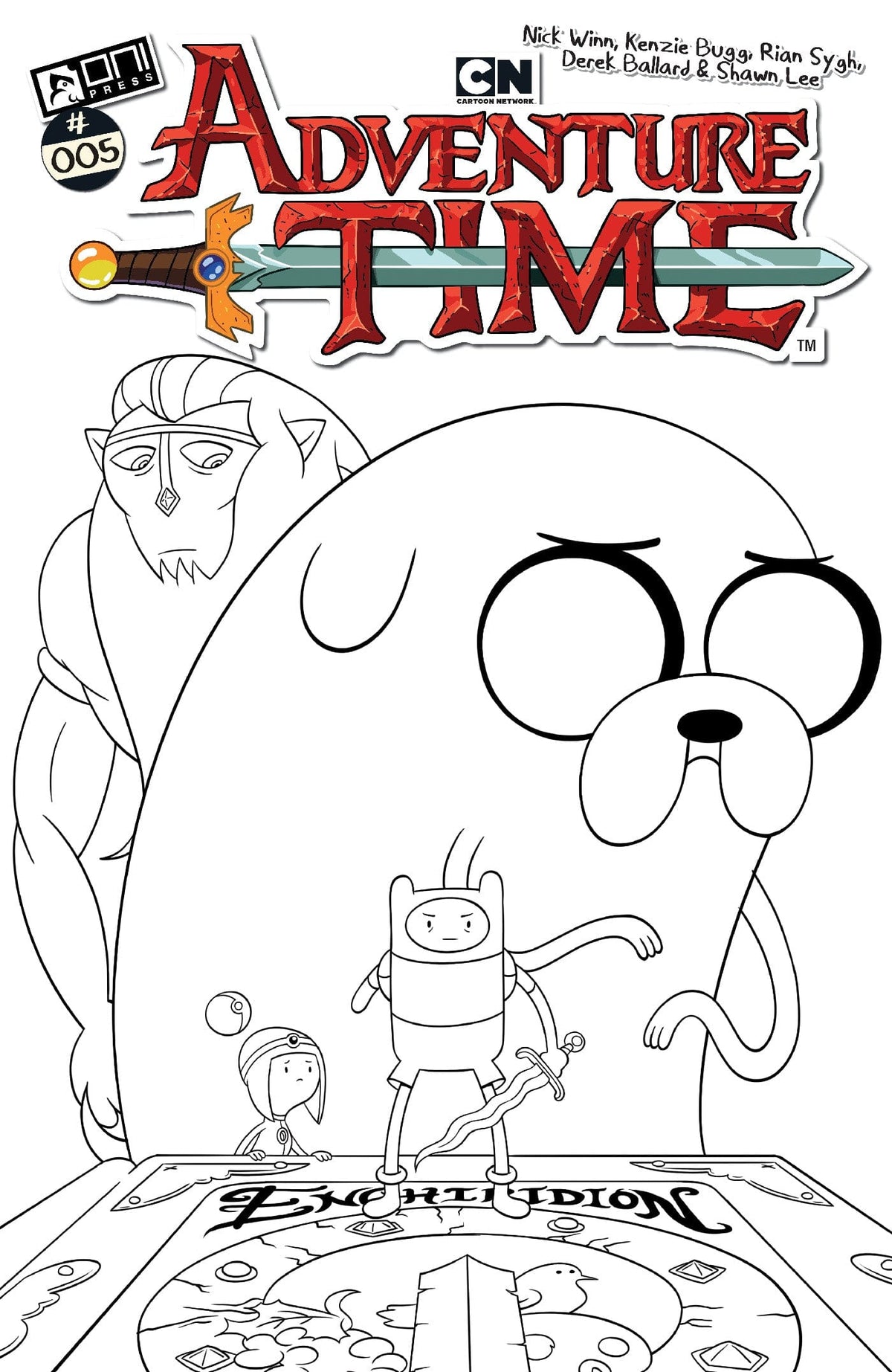 Oni Press Comic Books > Incentives ADVENTURE TIME (2025) #5 CVR F INC 1:50 NICK WINN B&W VAR 64985600832900561 0725ON658