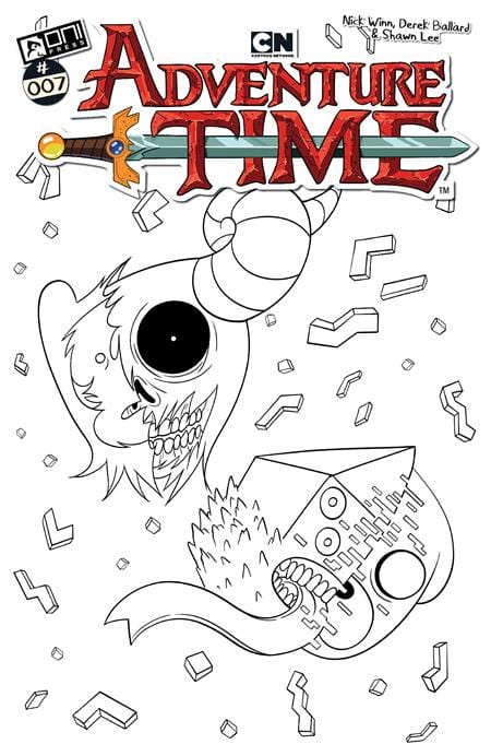Oni Press Comic Books > Incentives ADVENTURE TIME (2025) #7 CVR F INC 1:50 NICK WINN B&W VAR 64985600832900761 0925ON0863