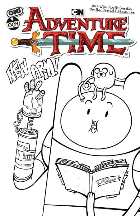 Oni Press Comic Books > Incentives ADVENTURE TIME (2025) #9 CVR F INC 1:50 NICK WINN B&W VAR 64985600832900961 1125ON0821