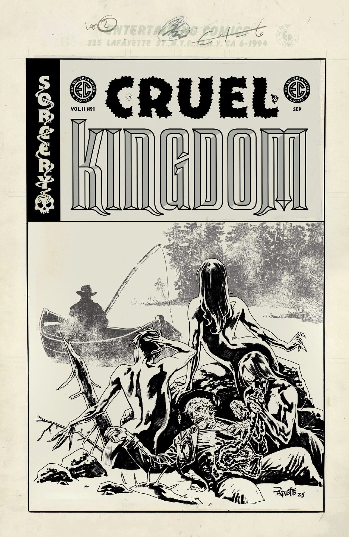Oni Press Comic Books > Incentives EC CRUEL KINGDOM 2 #1 CVR E INC 1:20 YANICK PAQUETTE B&W ARTIST EDITION VAR (Release Date: 09/02/2026) 64985600911100151 PRH-64985600911100151