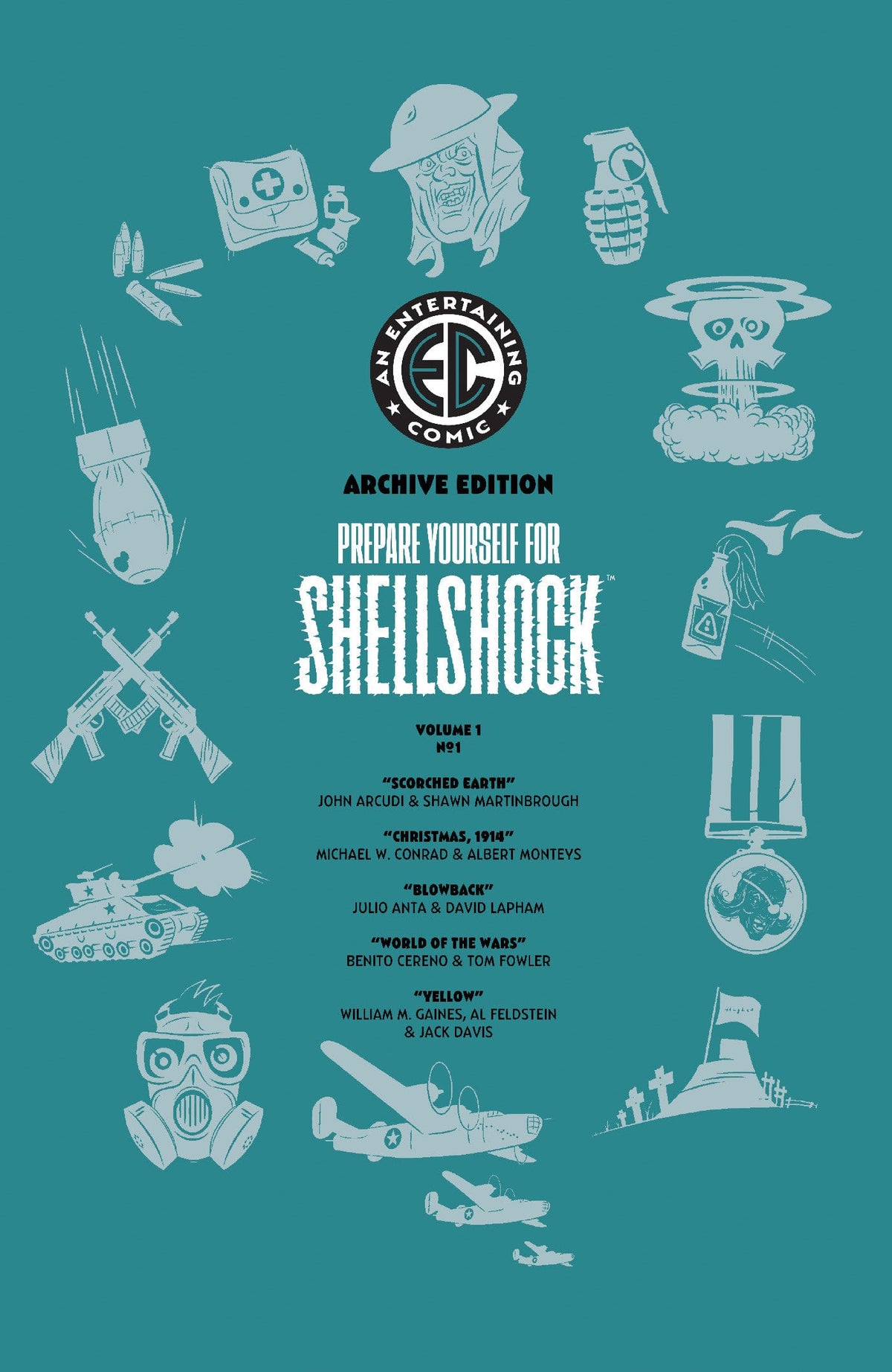 Oni Press Comic Books > Incentives EC SHELLSHOCK #1 CVR G INC 1:50 RIAN HUGHES ARCHIVE EDITION VAR 64985600901200171 PRH-64985600901200171