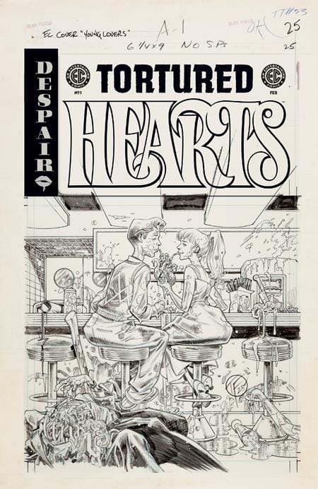 Oni Press Comic Books > Incentives EC TORTURED HEARTS #1 (ONE SHOT) CVR E INC 1:20 DUSTIN WEAVER B&W ARTIST EDITION VAR 64985600890900151 1225ON0919