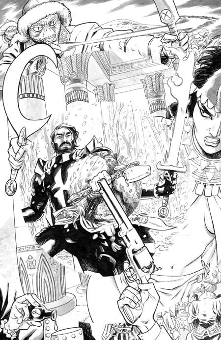Oni Press Comic Books > Incentives SIXTH GUN BATTLE FOR THE SIX #1 (OF 3) CVR F INC 1:50 BRIAN HURTT B&W VAR 64985600841100161 0525ON689