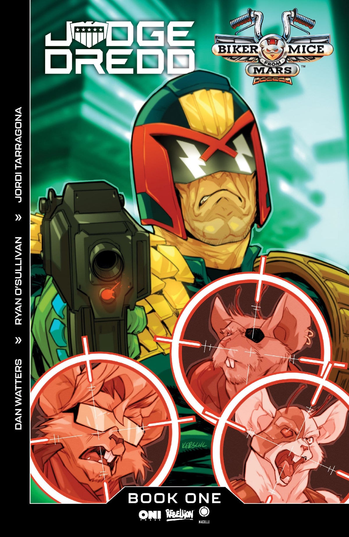 Oni Press Comic Books Judge Dredd/Biker Mice from Mars #1 Cover B Karl Kerschl Var (Release Date: 12/02/2026) 64985600896101021 PRH-64985600896101021
