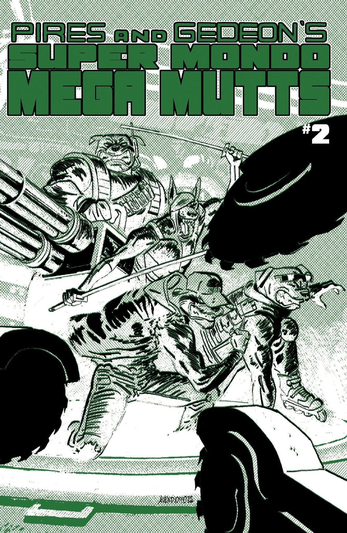 Oni Press Comic Books SUPER MONDO MEGA MUTTS #2 CVR B ALEX DIOTTO HOMAGE VAR (Release Date: 08/26/2026) 64985600904302021 PRH-64985600904302021