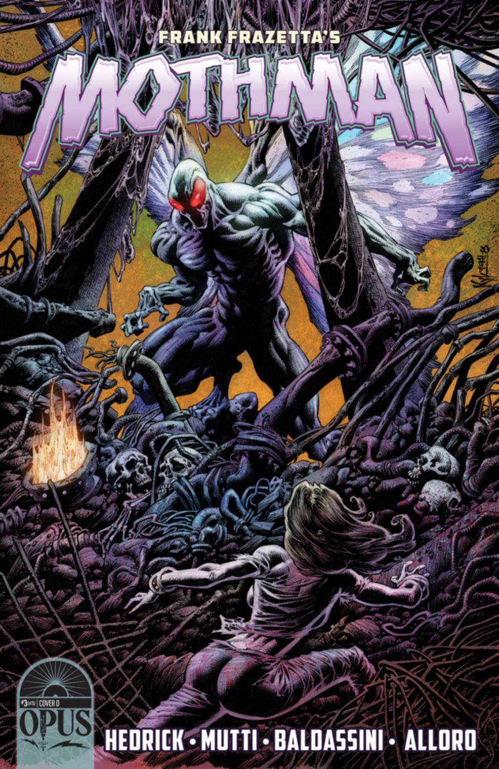 Opus Comics Comic Books > Incentives FRANK FRAZETTA MOTHMAN #3 (OF 5) CVR D 1:10 INCV VAR HOTZ 08593010088400341 MAY231241